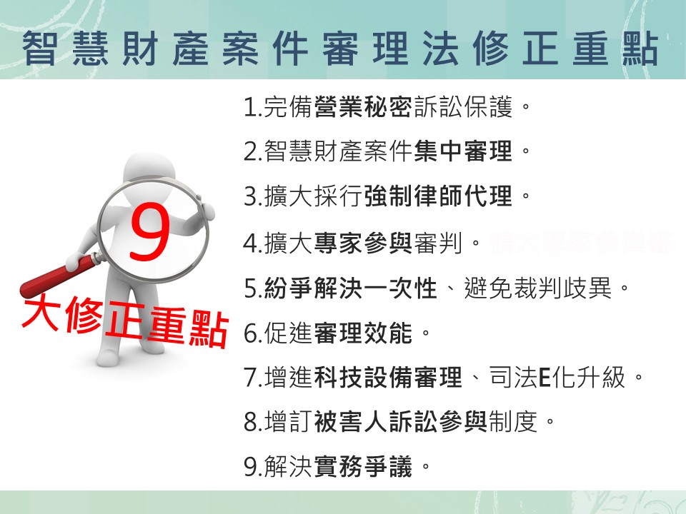 《智慧財產案件審理法》三讀通過！